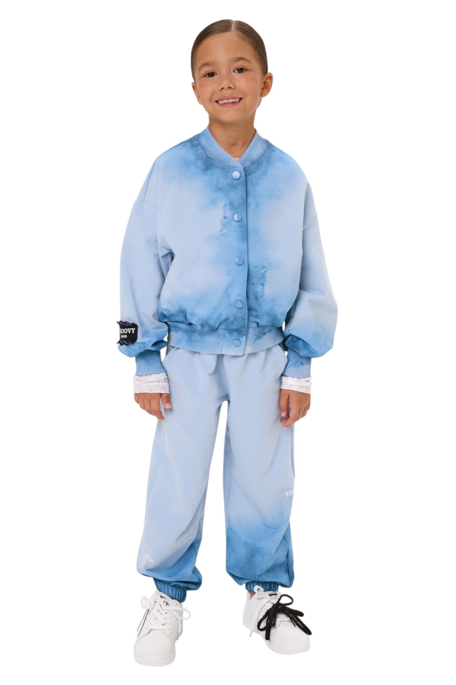 Брюки дев. АРТ.260062,гол,хл-эл