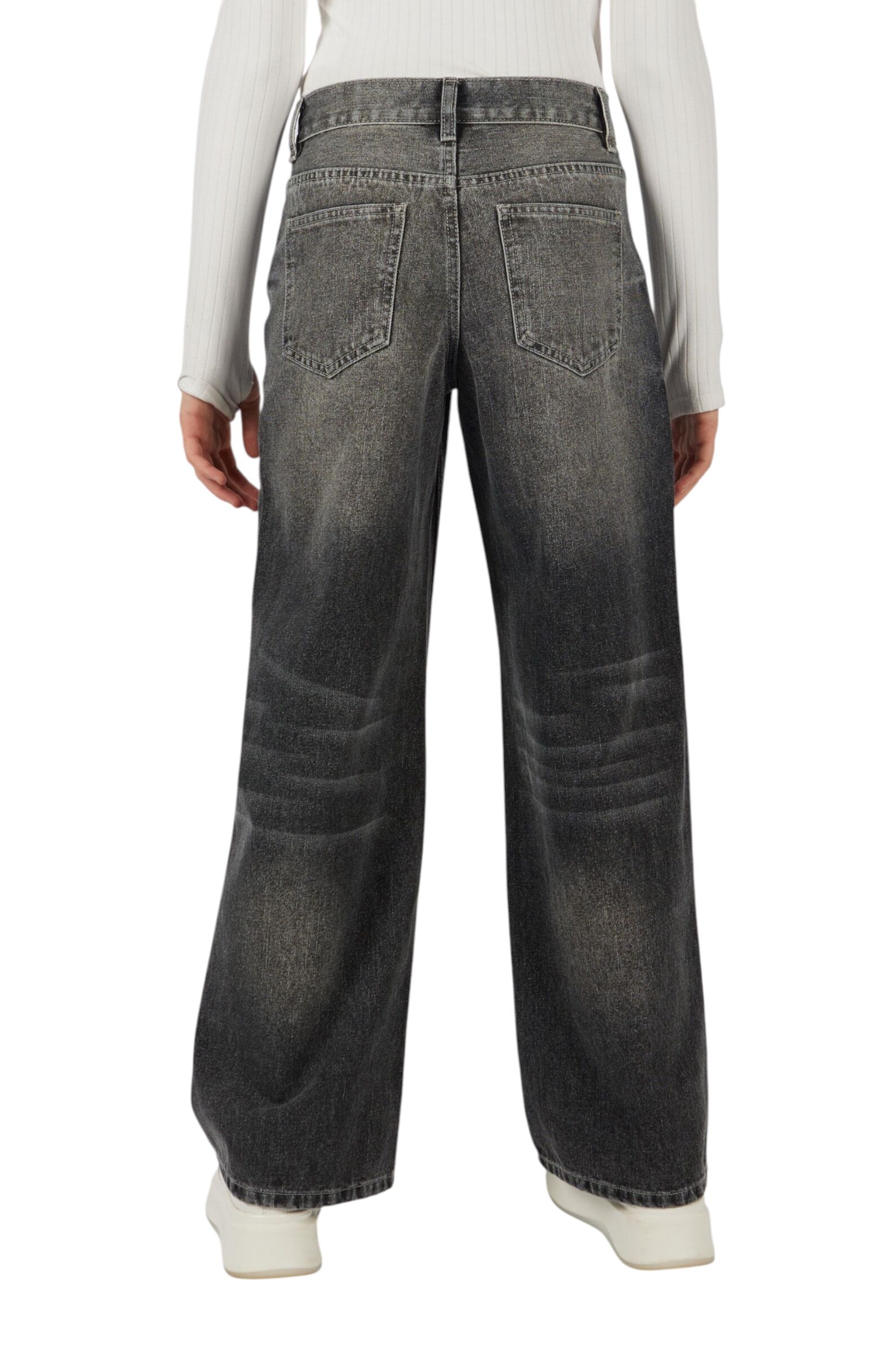 Джинсы дев. АРТ.G-JN25438,чер,хл