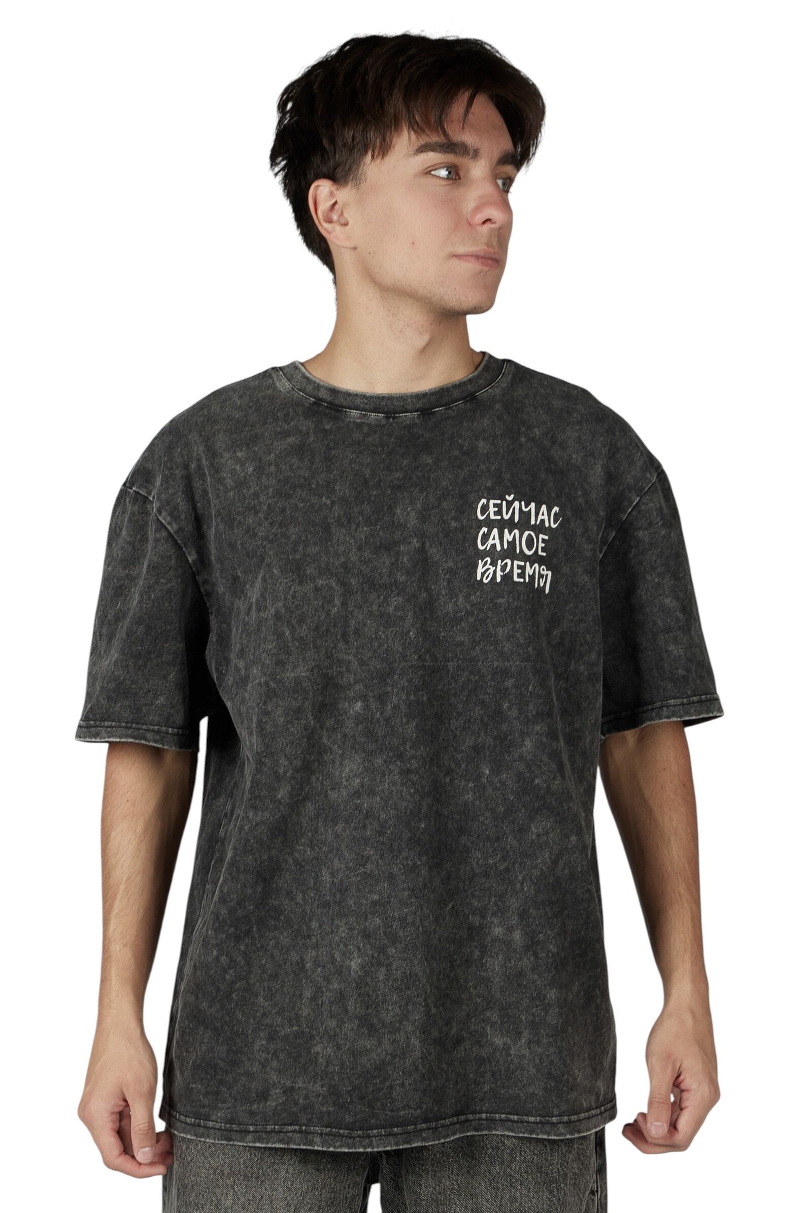 Футболка АРТ.B-TS36023,чер,хл