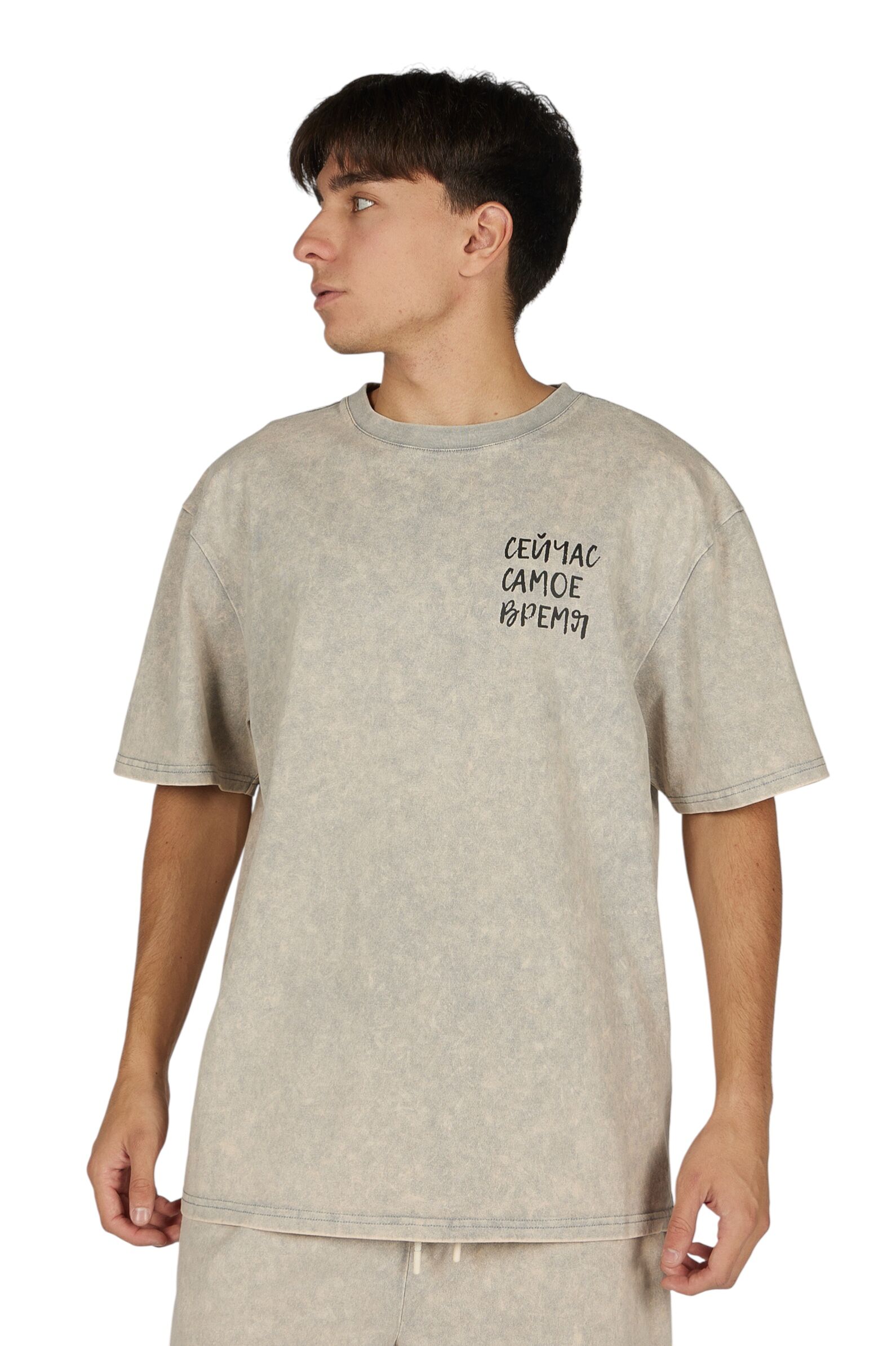 Футболка АРТ.B-TS36023,сер,хл