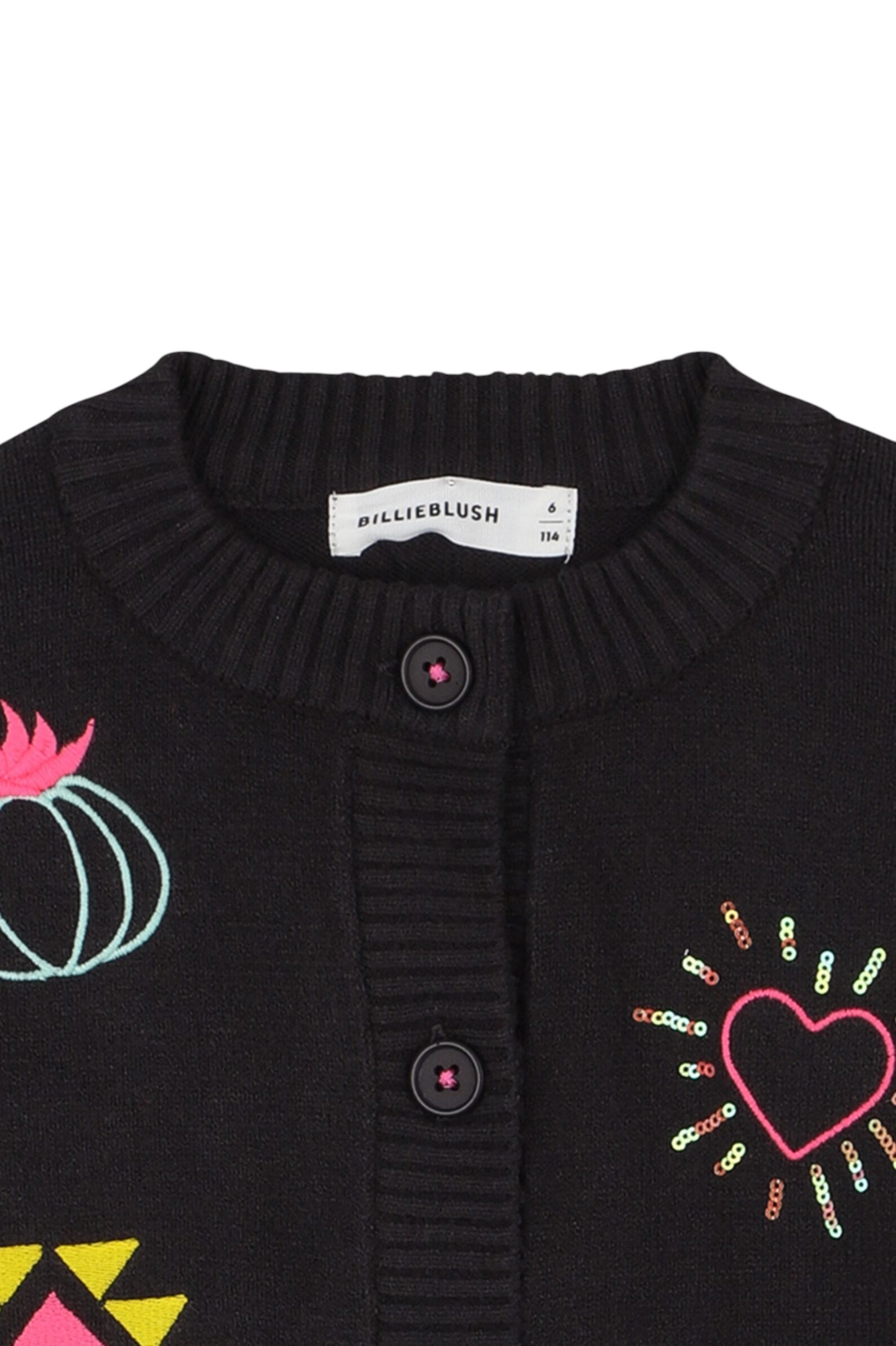 Кардиган дев. АРТ.U21389/062,чер,вис-пэ-па