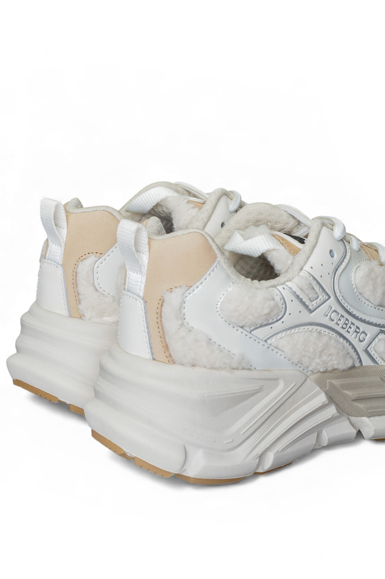 Кроссовки жен. АРТ.ID21370D,мол-беж,н.к-лак-т/т