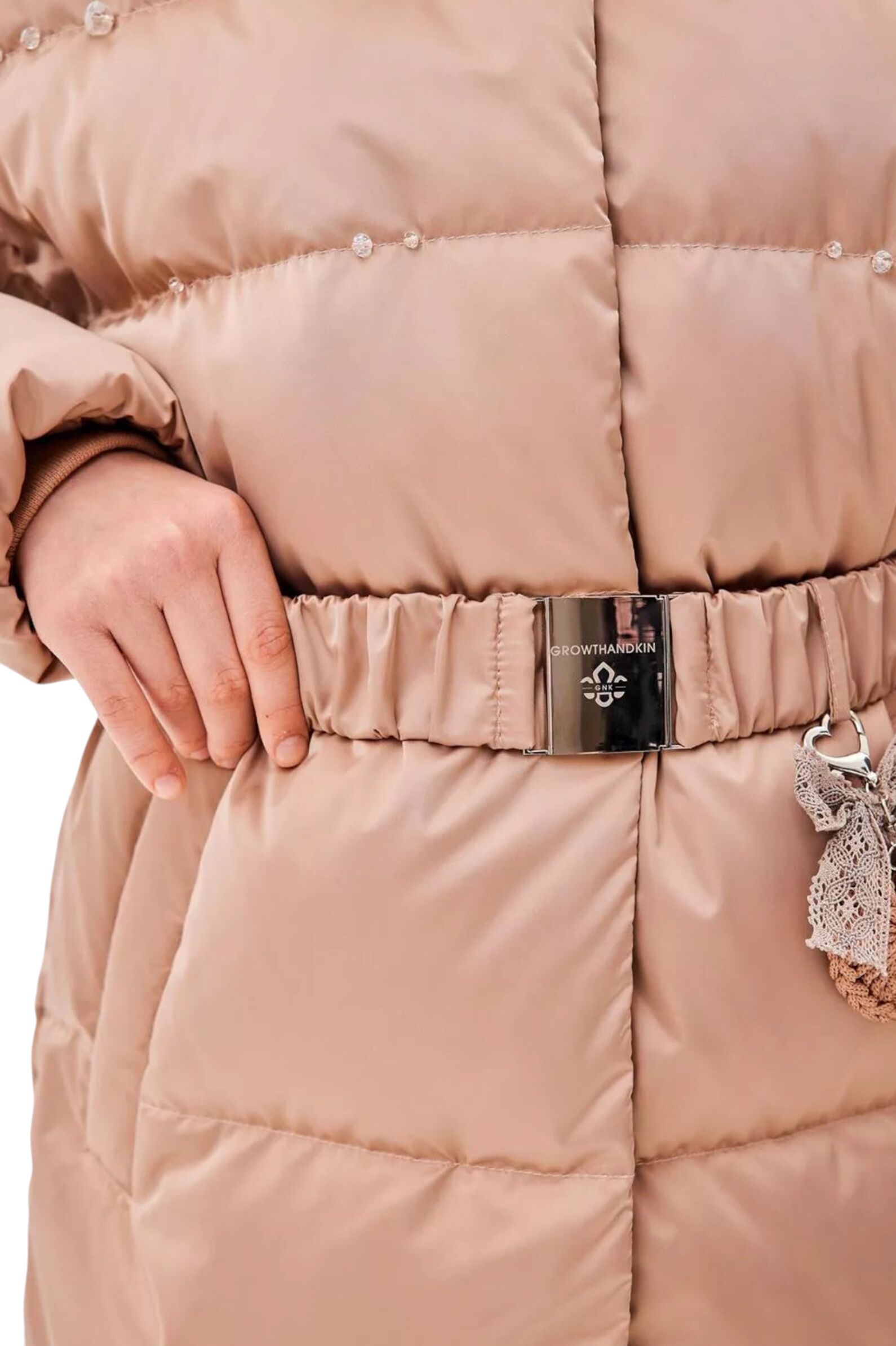 Куртка АРТ.1-084,беж,полиэф/полиэфир/пух-перо