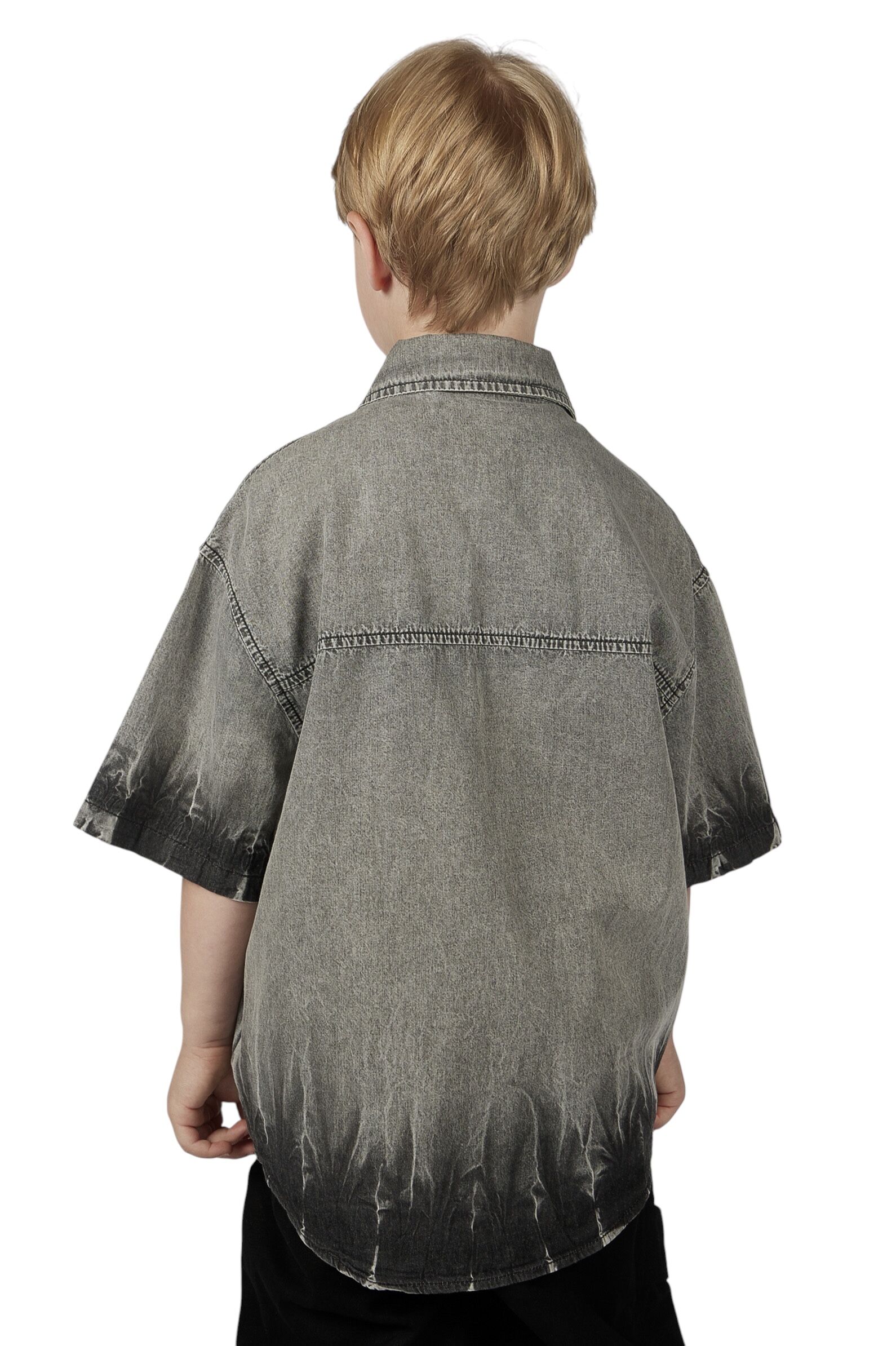 Рубашка мал.АРТ.B-SH36115,сер,хл