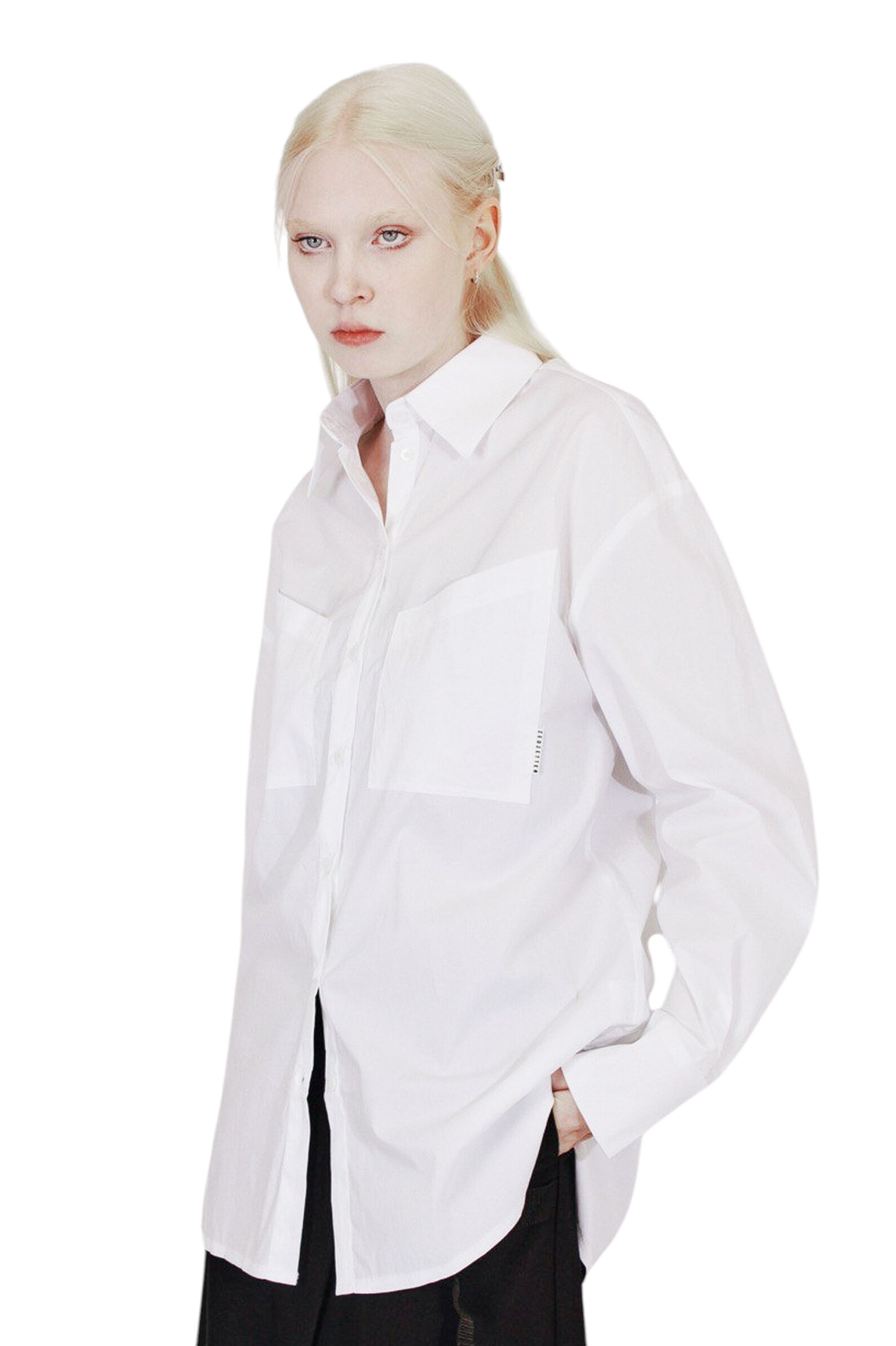 Рубашка дев. АРТ.Fly,бел,хл-полиэфир