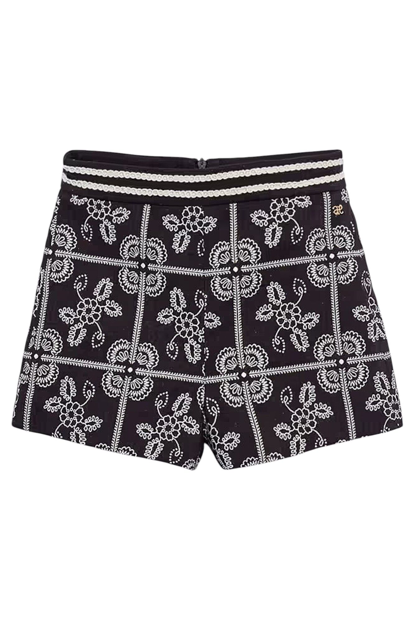 Шорты дев. АРТ.5715,чер-бел,пэ-хл