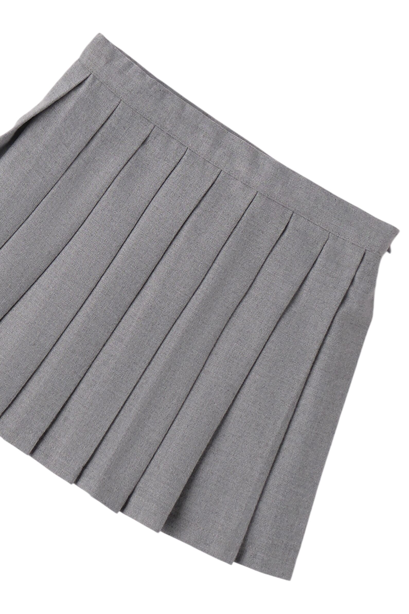 Юбка дев. АРТ.0.F349.00,сер,пэ-вис-эл